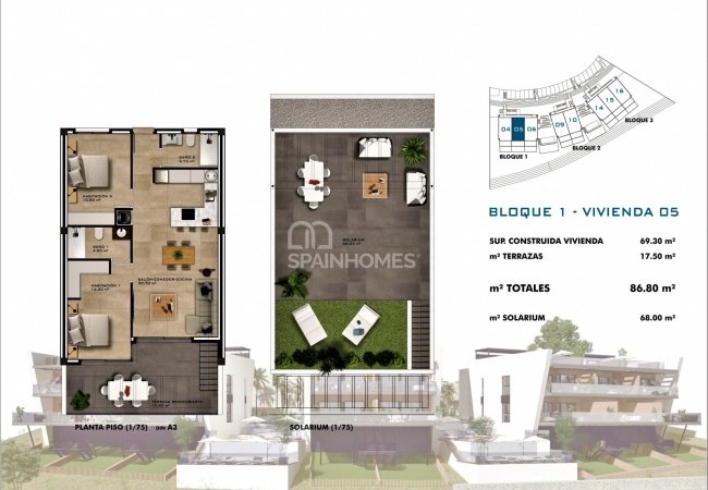 Finestrat Alicante’de Dağ ve Deniz Manzaralı Modern Daireler 18