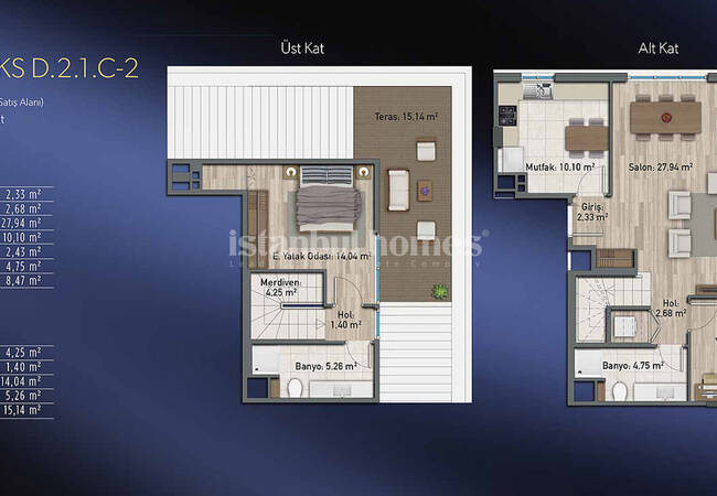 Appartements Élégants En Complexe Avec Centre Commercial À Kadıköy 58