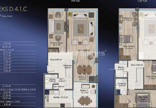 Appartements Élégants En Complexe Avec Centre Commercial À Kadıköy 44