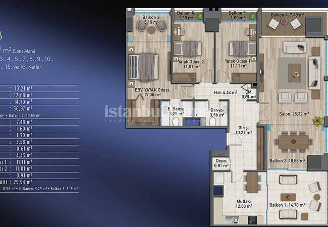 Appartements Élégants En Complexe Avec Centre Commercial À Kadıköy 49