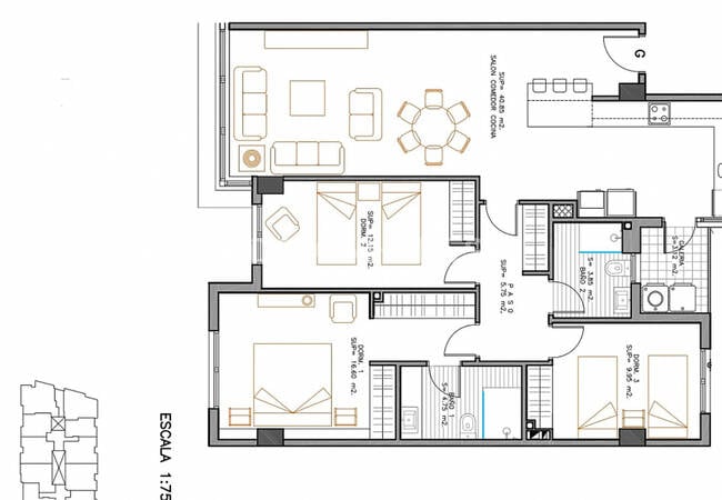 Spacieux Appartements À Vendre Au Centre-ville D'elche 35