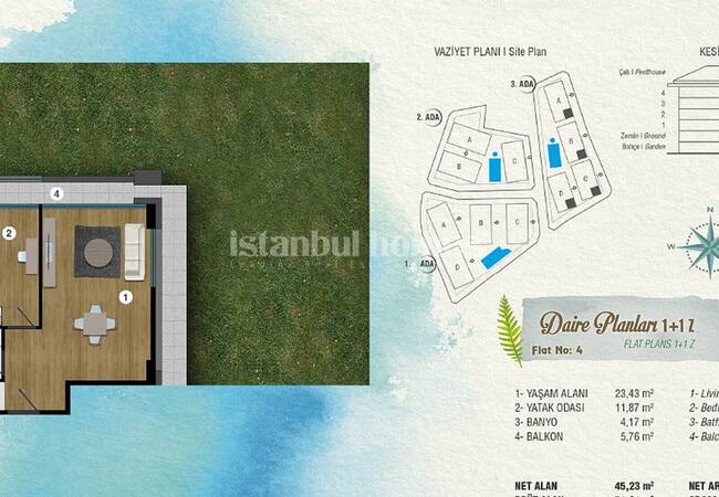 Deluxe Istanbul Apartments in an Exclusive Complex