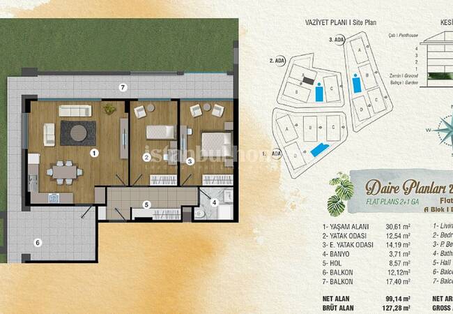 Deluxe Istanbul Apartments in an Exclusive Complex