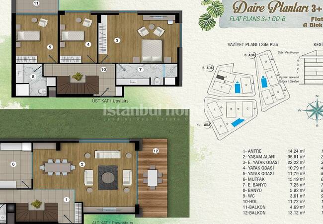 Deluxe Istanbul Apartments in an Exclusive Complex