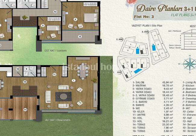 Deluxe Istanbul Apartments in an Exclusive Complex