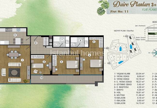 Deluxe Istanbul Apartments in an Exclusive Complex