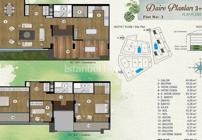 Deluxe Istanbul Apartments in an Exclusive Complex