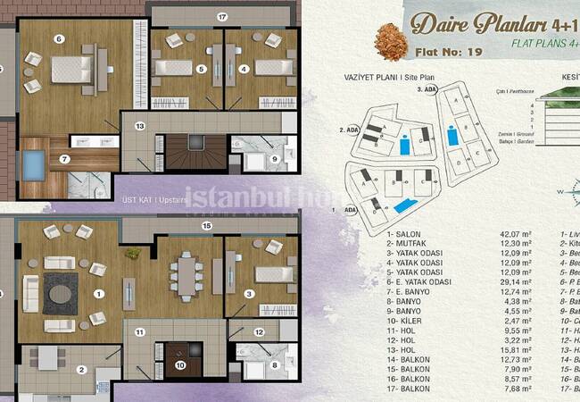 Deluxe Istanbul Apartments in an Exclusive Complex