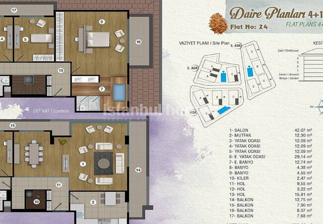 Deluxe Istanbul Apartments in an Exclusive Complex