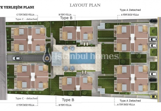 Ready to Move Private and Twin Houses in Sarıyer 14