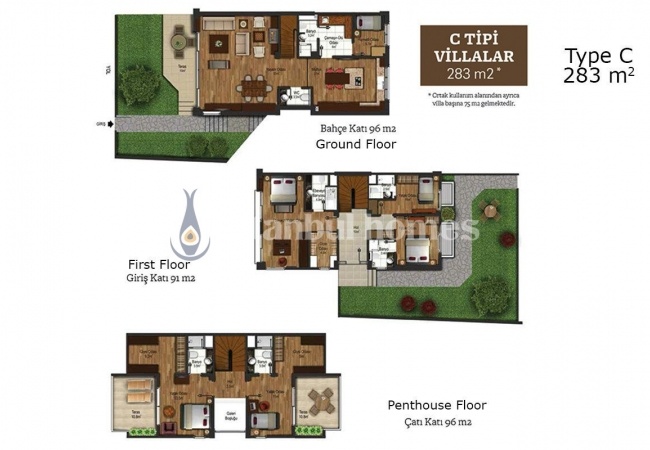 Ready to Move Private and Twin Houses in Sarıyer 16