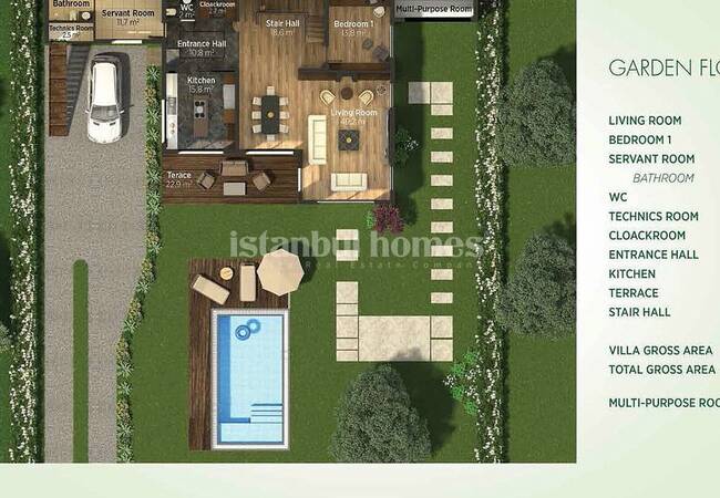 Villas Familliales Piscine Privée À Buyukcekmece 31