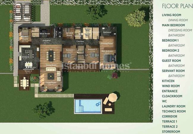 Villas Familliales Piscine Privée À Buyukcekmece 34