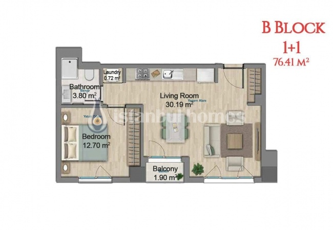 Modern and Lively Design Apartments in Central Esenyurt 13