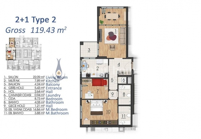 Contemporary Flats in Highly-desired Area of Basaksehir 8