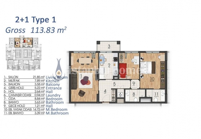 Contemporary Flats in Highly-desired Area of Basaksehir 9
