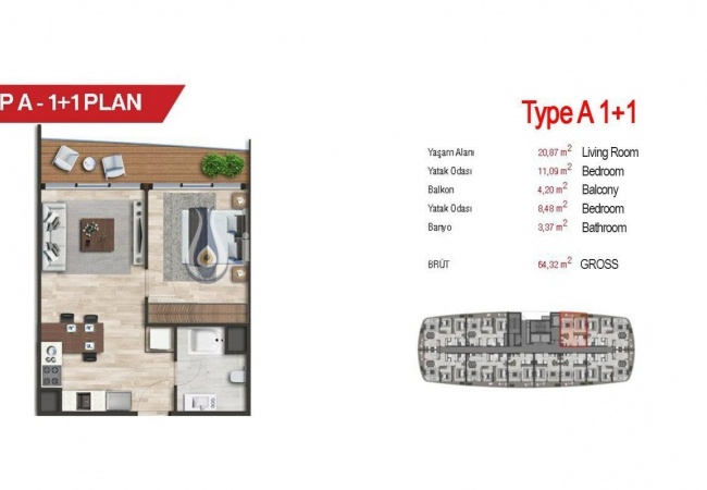 New Umraniye Apartments Next to Istanbul Finance Center 25