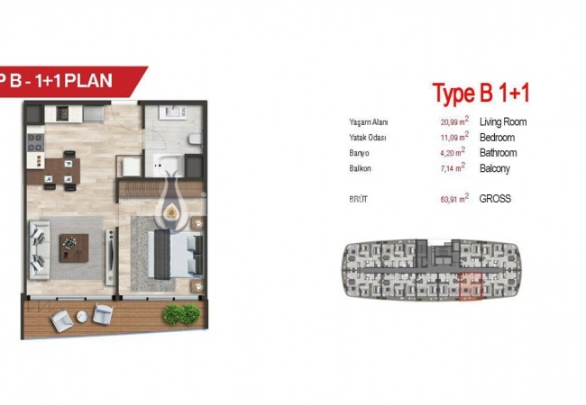 New Umraniye Apartments Next to Istanbul Finance Center 26