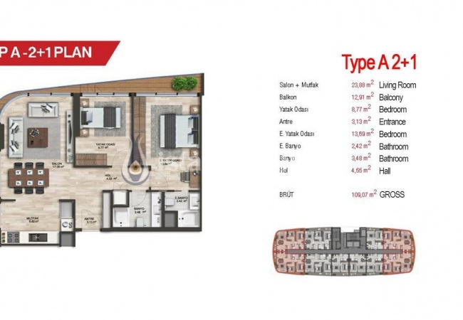 New Umraniye Apartments Next to Istanbul Finance Center 29
