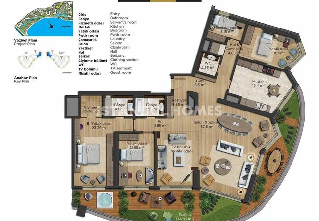 Immobilien Mit Ultra-luxus-ausstattung In Bakırköy 36