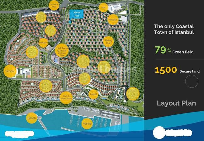 Виллы на Продажу с Видом на Море в Бейликдюзю 24