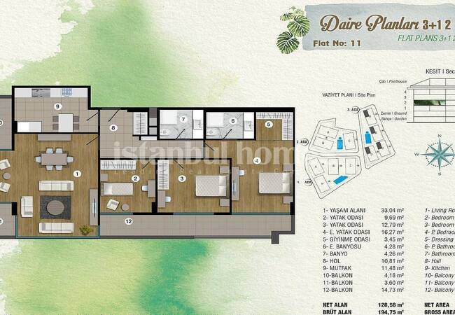 Deluxe Wohnungen In Istanbul In Einem Exklusiven Komplex 32