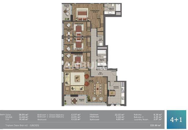 شقق خاصة في كاغيتهانه مع مرافق مميزة 35