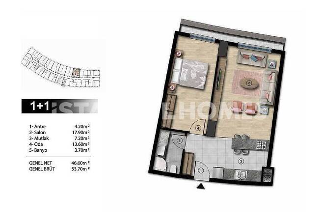 加齐奥斯曼帕萨地铁站附近的中央公寓 18