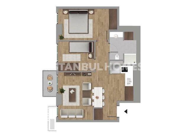 İstanbul Kağıthane'de Günlük ve Sosyal Olanaklara Yakın Daireler 19