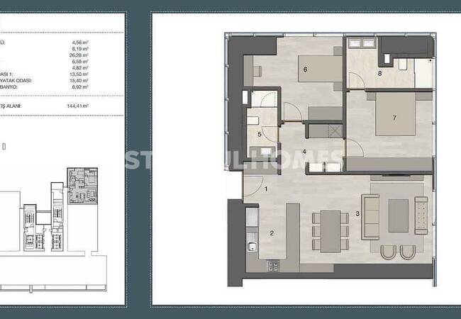 İstanbul Şişli’de Avantajlı Konumda Taşınmaya Hazır Lüks Daireler 18