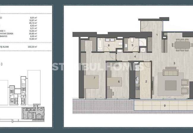 İstanbul Şişli’de Avantajlı Konumda Taşınmaya Hazır Lüks Daireler 19