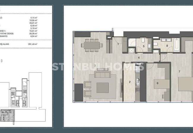 İstanbul Şişli’de Avantajlı Konumda Taşınmaya Hazır Lüks Daireler 23