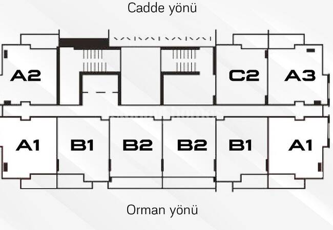 Квартиры 1+1 с Видом на Город и Лес в Сарыер, Маслак 38
