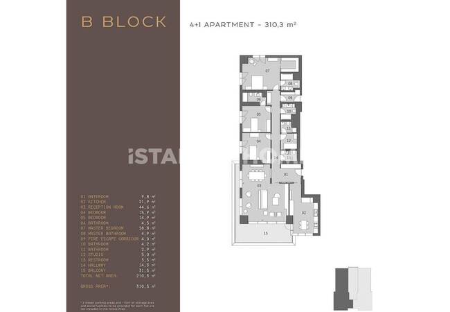 Sea View Apartments with Smart Home System in Bakırköy 44