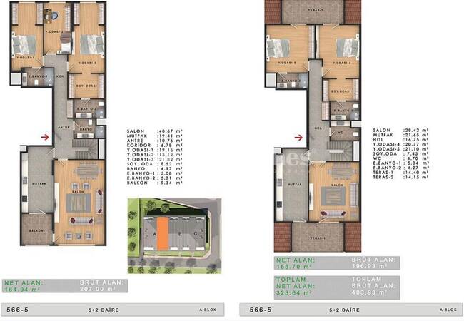 آپارتمان های خیره کننده با نمای بسیار زیبای دریا در بویوک چکمجه استانبول 44