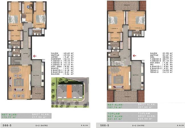 آپارتمان های خیره کننده با نمای بسیار زیبای دریا در بویوک چکمجه استانبول 47