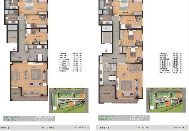 آپارتمان های خیره کننده با نمای بسیار زیبای دریا در بویوک چکمجه استانبول 39