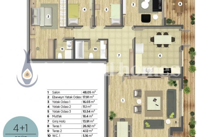 Luxueux Appartements Résidentiels Avec Commodités À Kartal 41