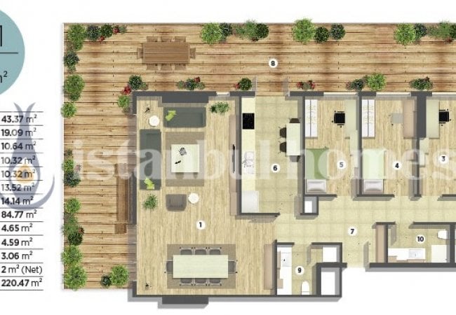 Luxueux Appartements Résidentiels Avec Commodités À Kartal 42