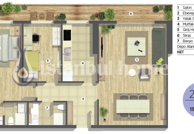Luxueux Appartements Résidentiels Avec Commodités À Kartal 33