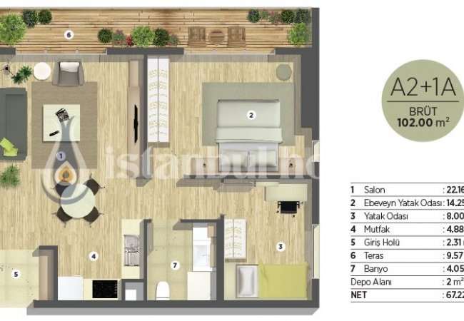 Luxueux Appartements Résidentiels Avec Commodités À Kartal 35