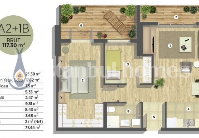 Luxueux Appartements Résidentiels Avec Commodités À Kartal 36