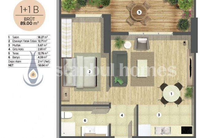 Luxueux Appartements Résidentiels Avec Commodités À Kartal 27