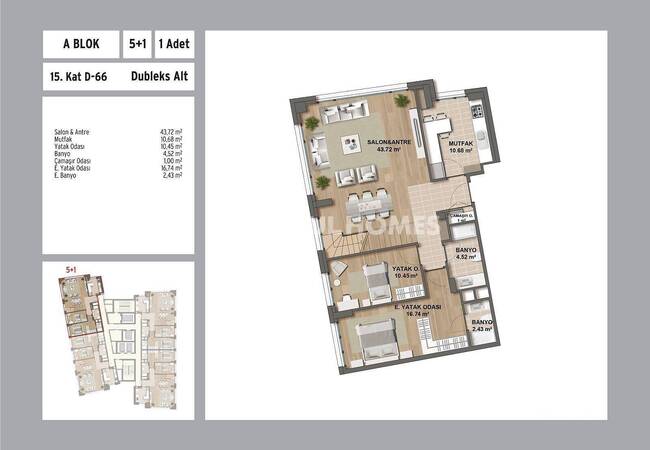 Maltepe Sahilde Deniz Manzaralı Merkezi Konumda Daireler 21