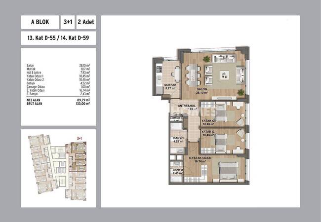 Maltepe Sahilde Deniz Manzaralı Merkezi Konumda Daireler 32