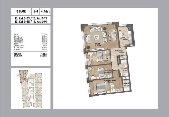 Maltepe Sahilde Deniz Manzaralı Merkezi Konumda Daireler 37