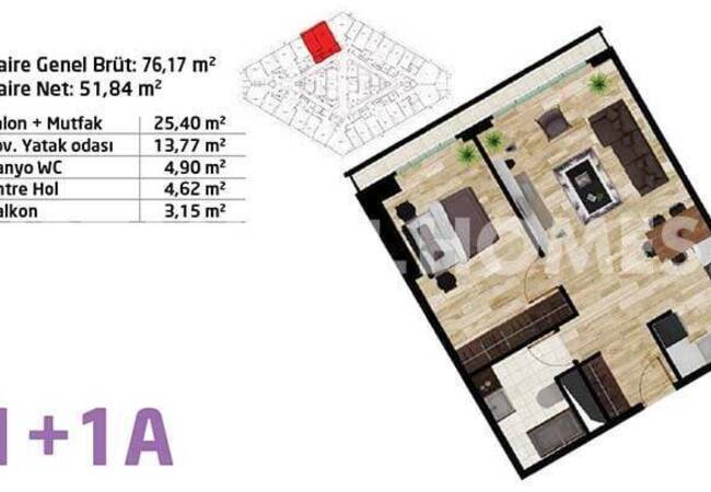 Kadıköy'de Metroya Yakın Site İçerisinde Şehir Manzaralı Daire 39