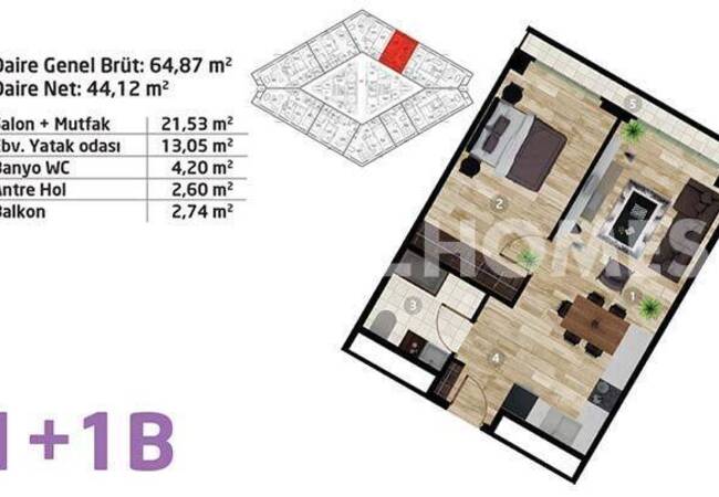 Kadıköy'de Metroya Yakın Site İçerisinde Şehir Manzaralı Daire 40