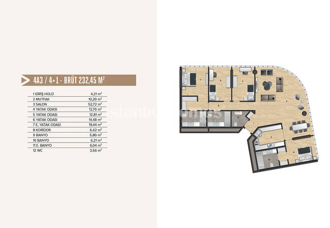 املاک هوشمند نزدیک به مترو و متروبس در کادیکوی 35