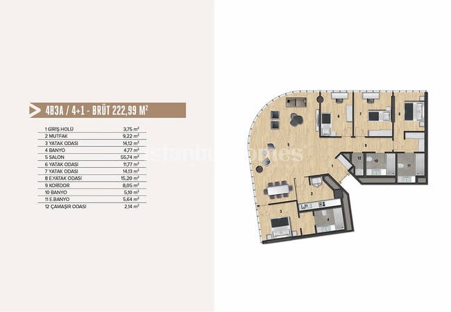 املاک هوشمند نزدیک به مترو و متروبس در کادیکوی 36